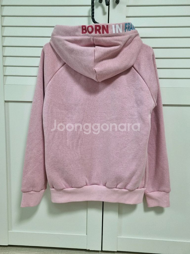 아레나 안감털 연핑크 후드집업. S--3