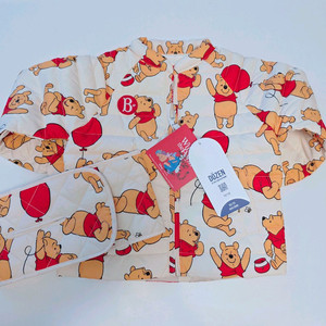 새상품 베베드피노 푸우 경량패딩 100사이즈