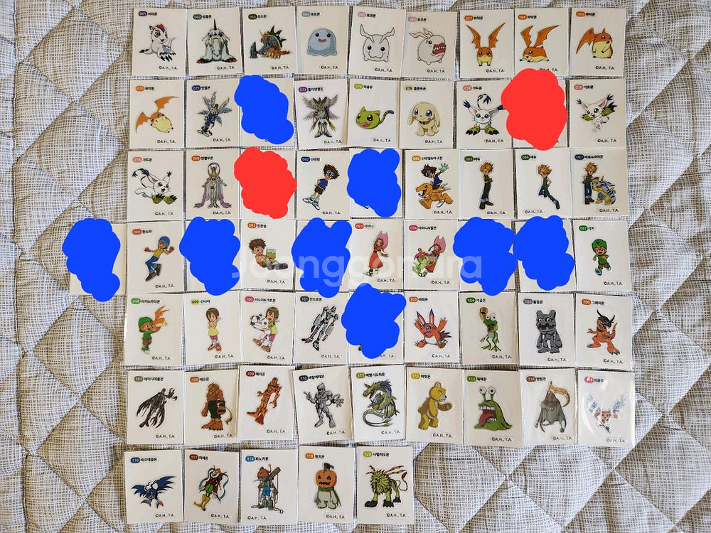 디지몬 띠부씰 179종 판매--1