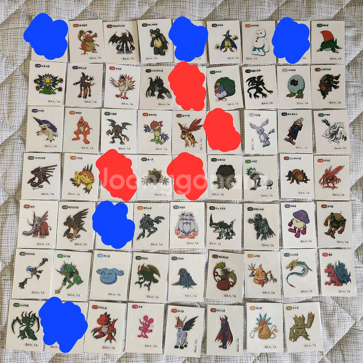 디지몬 띠부씰 179종 판매--2