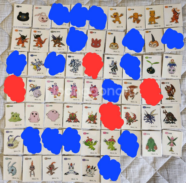 디지몬 띠부씰 179종 판매--0