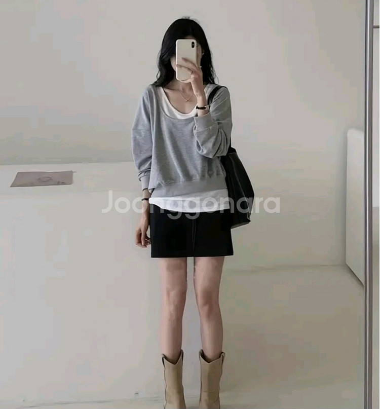 레이어드 티셔츠+나시 set(실착없음)--2