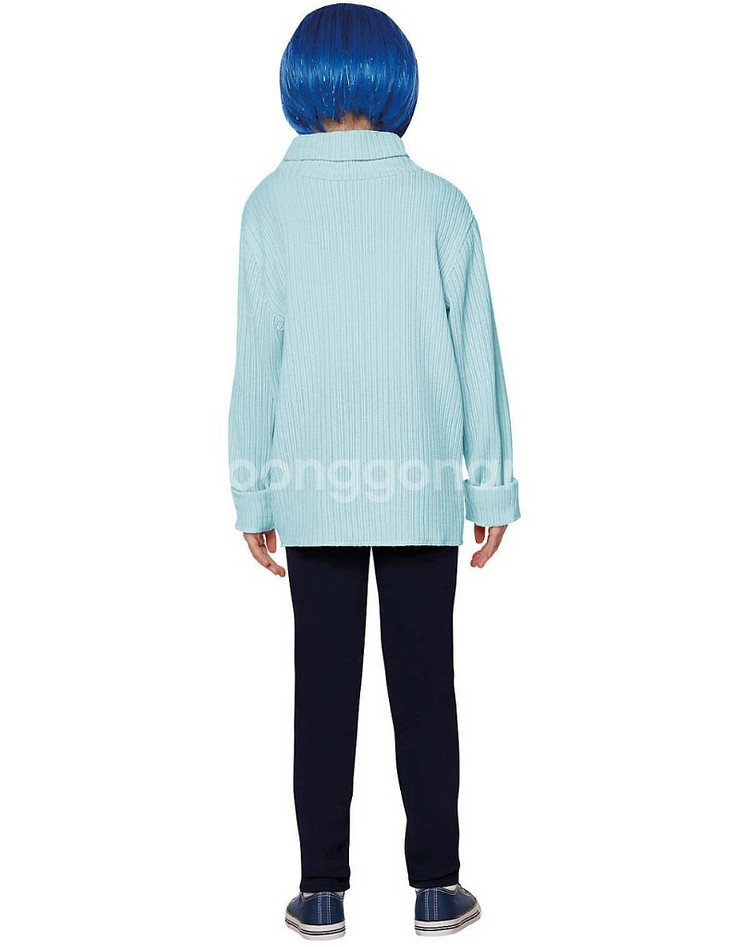 미국 인사이드 아웃 슬픔이 코스튬 8-10세 국내발송--1