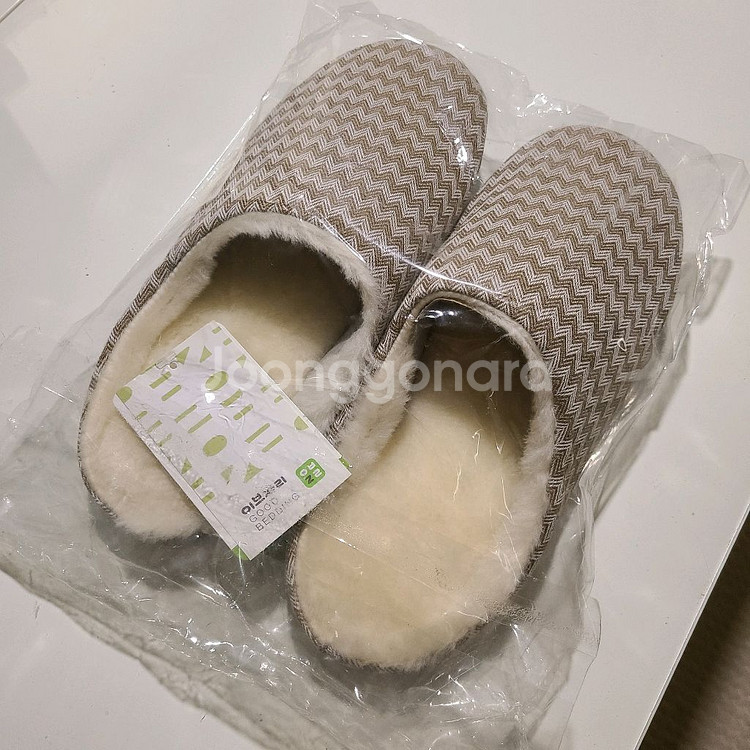 이부자리 실내 슬리퍼2개새제품--0