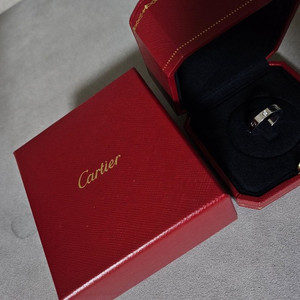 까르띠에 화이트골드 1다야 웨딩링 반지 56호 팝니다