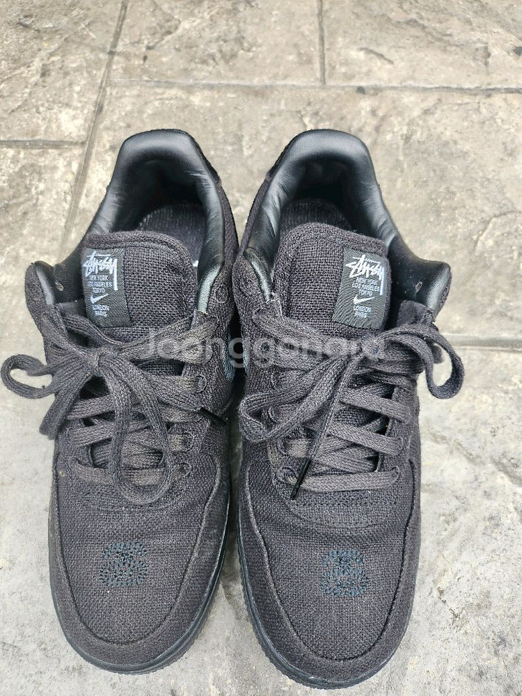 나이키 스투시 에어 포스 1 07 로우 블랙 255mm--1