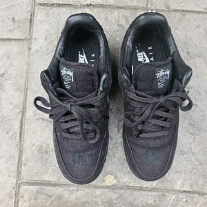 나이키 스투시 에어 포스 1 07 로우 블랙 255mm