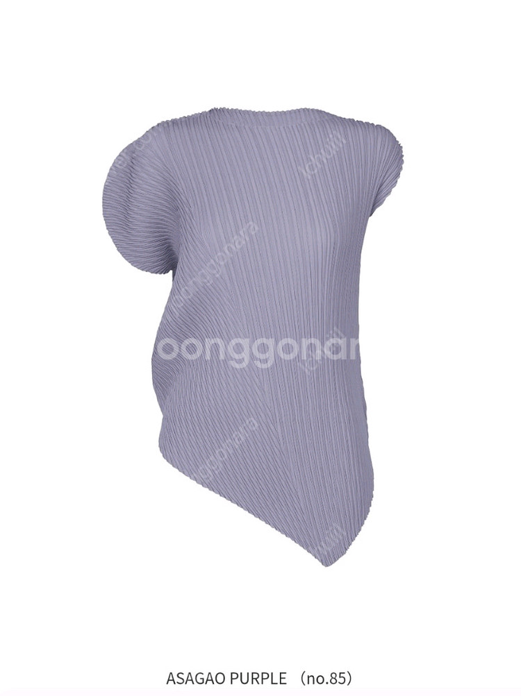이세이미야케 리프 플리츠 탑,아사가오퍼플--0