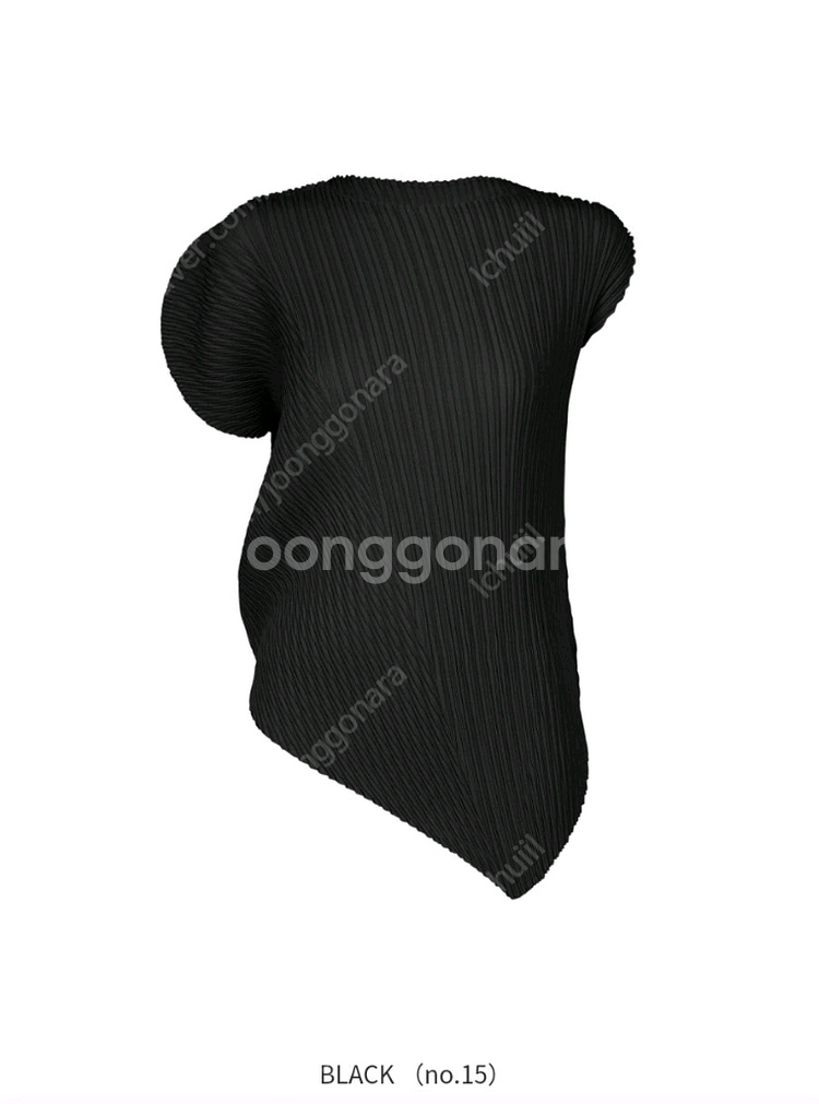 이세이미야케 리프 플리츠 탑--0