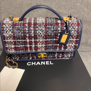 샤넬 트위드 플랩백