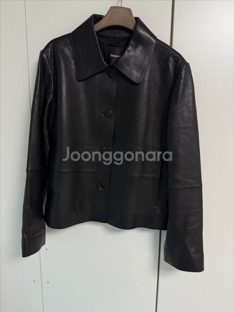 띠어리 양가죽 레더 자켓--1