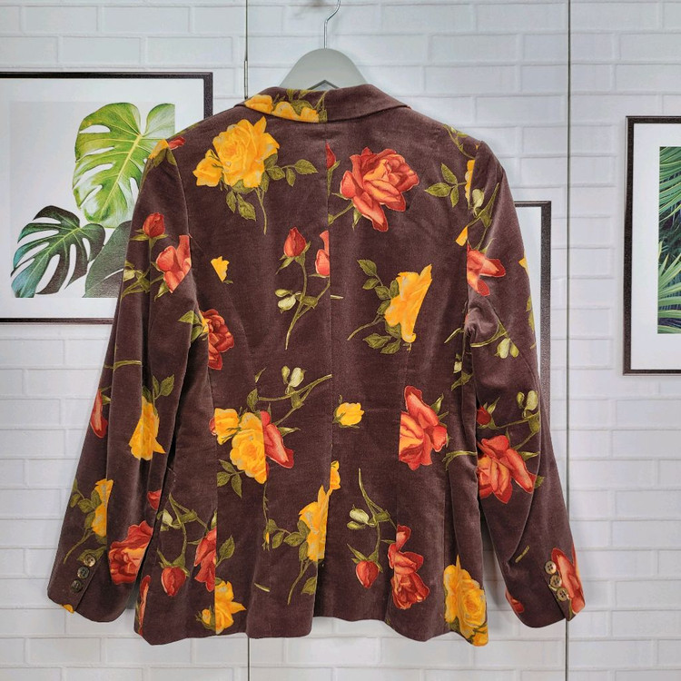 OILILY 오일릴리 플라워 벨벳 자켓 36 사이즈--2
