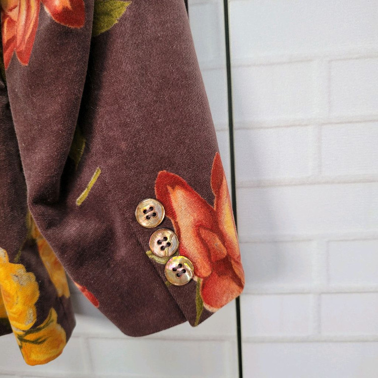 OILILY 오일릴리 플라워 벨벳 자켓 36 사이즈--5