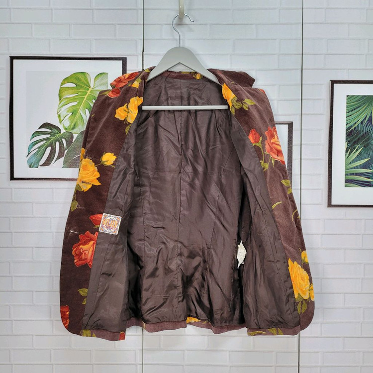 OILILY 오일릴리 플라워 벨벳 자켓 36 사이즈--4