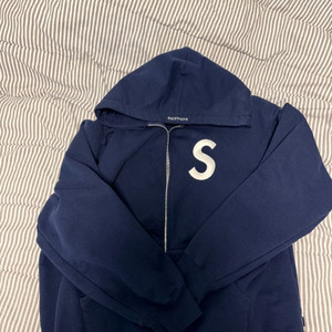 [XL] 24F/W 슈프림 S로고 후드집업 네이비 판매