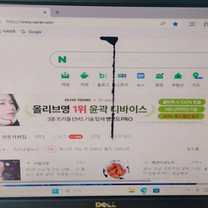 부품용>델 19인치 LCD모니터 액정파손 E1909Wb