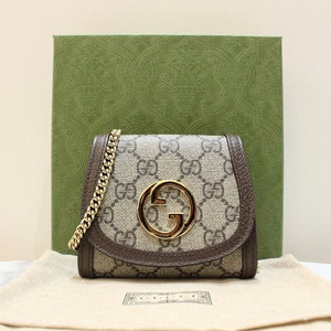 구찌 블론디 미디움 체인 지갑 새상품