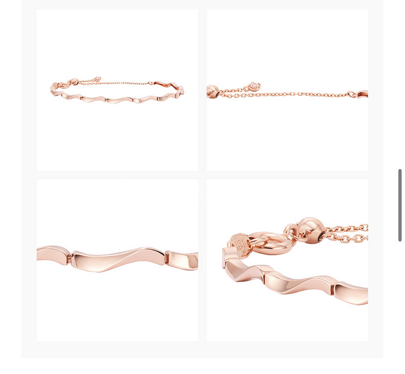 스톤헨지 14k 결 금팔찌 (미개봉/새상품)--2