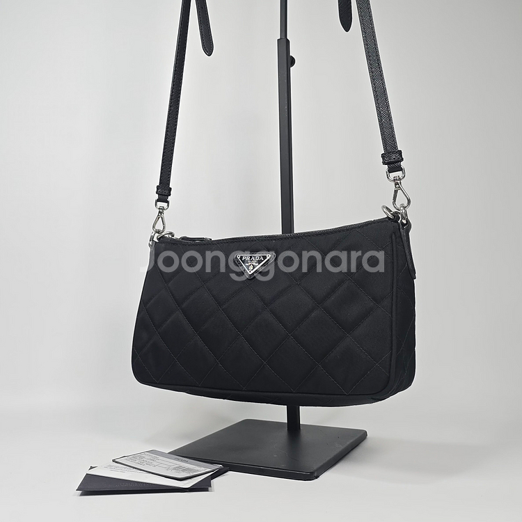 프라다 포코노 퀄팅 미니 체인 숄더백--0