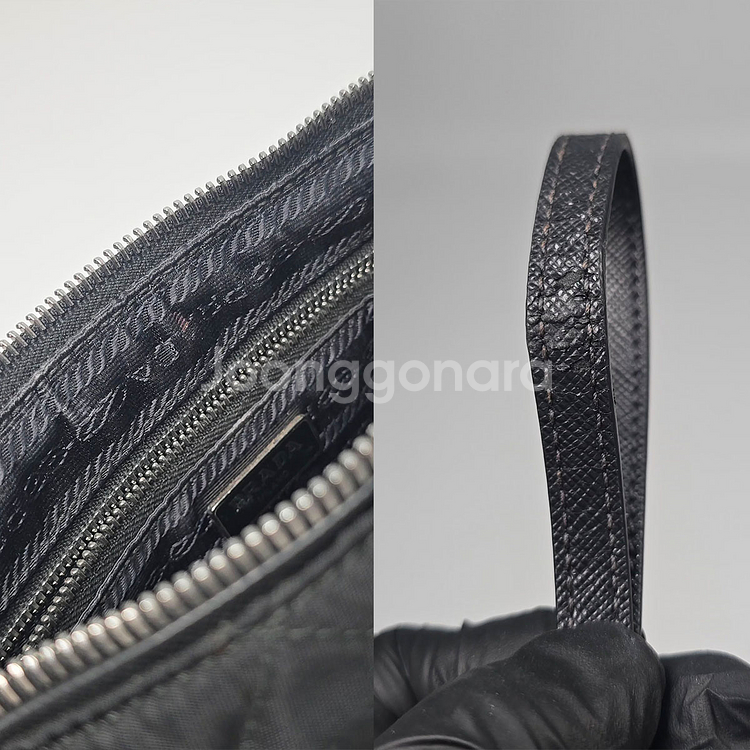 프라다 포코노 퀄팅 미니 체인 숄더백--8