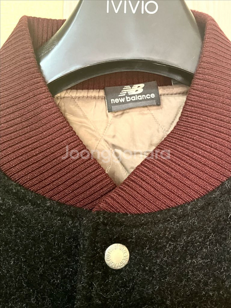 뉴발란스 x 디스이즈네버댓 바시티 자켓 차콜--10