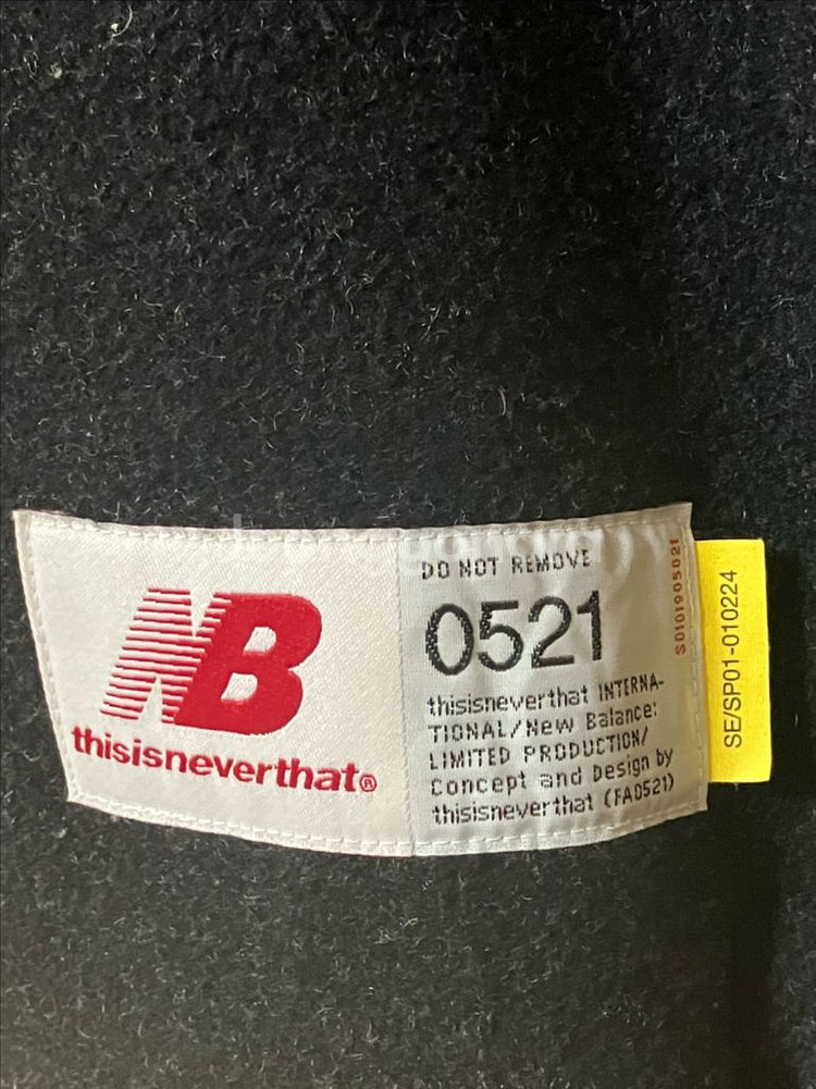 뉴발란스 x 디스이즈네버댓 바시티 자켓 차콜--12