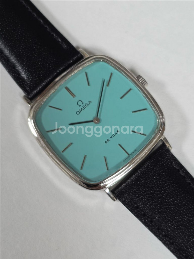 정품 OMEGA 수동 빈티지 드빌 티파니 다이얼 시계--1