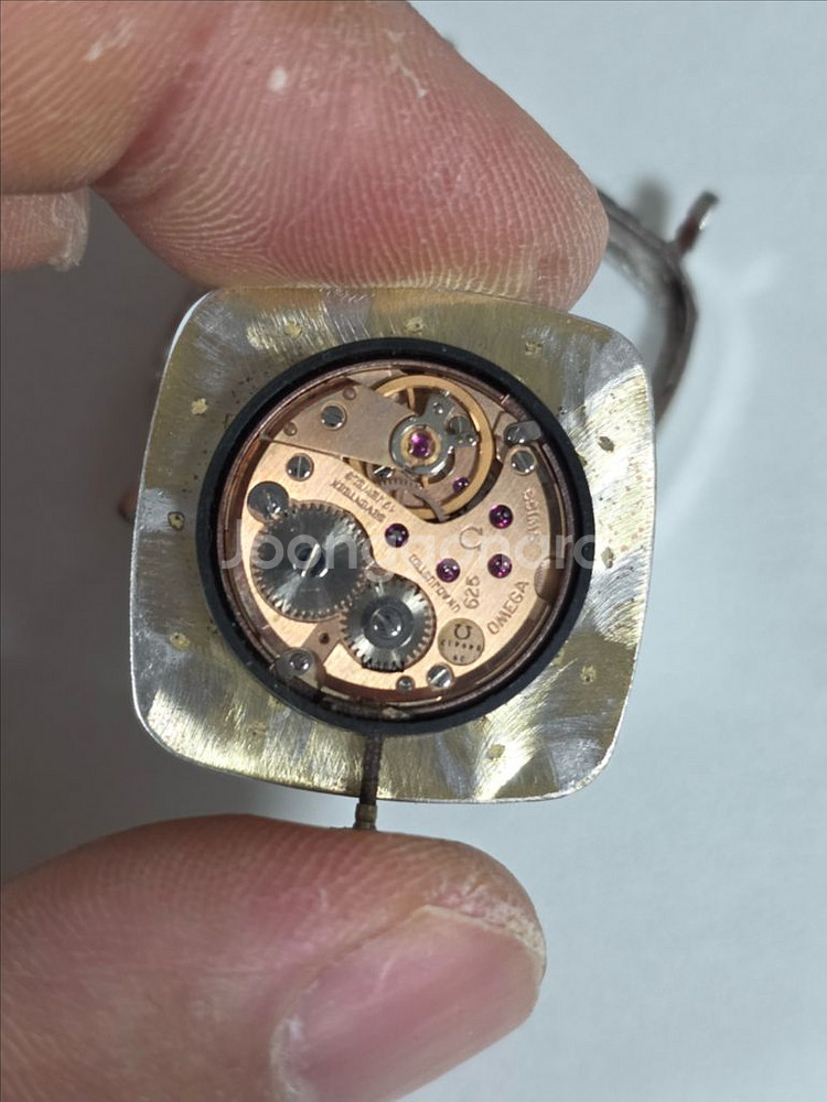 정품 OMEGA 수동 빈티지 드빌 티파니 다이얼 시계--5