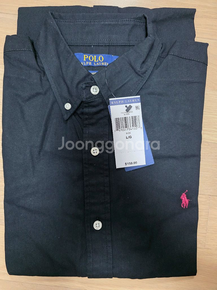 (새상품) 폴로 남방 셔츠 블랙 L100~105사이즈--0