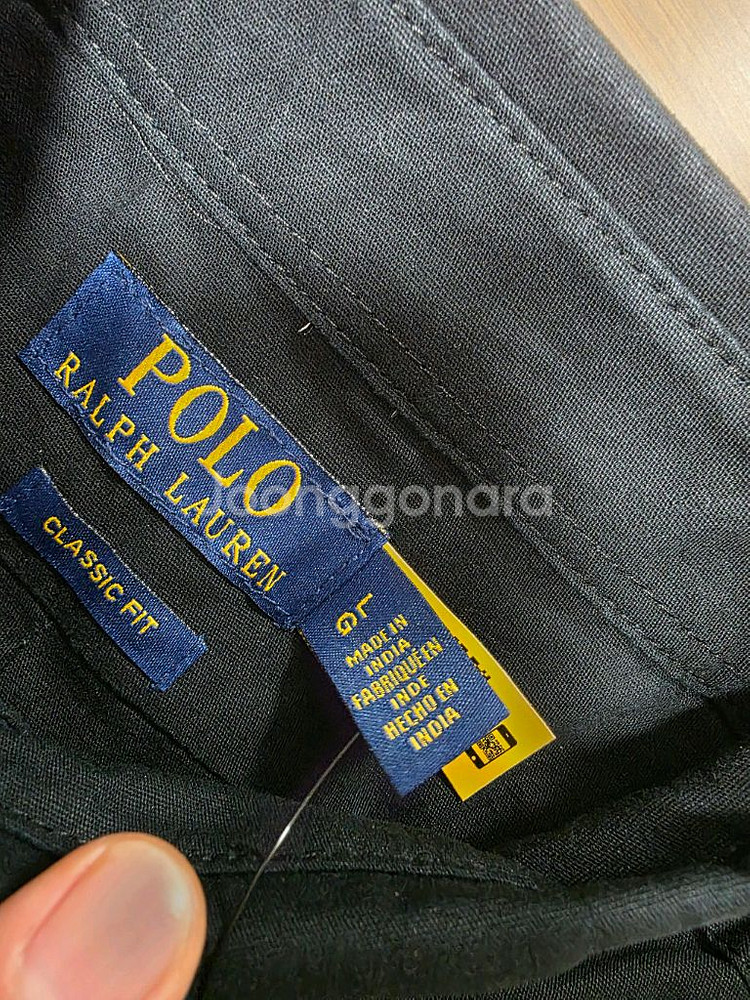 (새상품) 폴로 남방 셔츠 블랙 L100~105사이즈--1