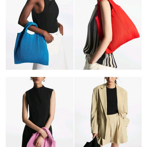 COS 플리츠백(체리핑크)