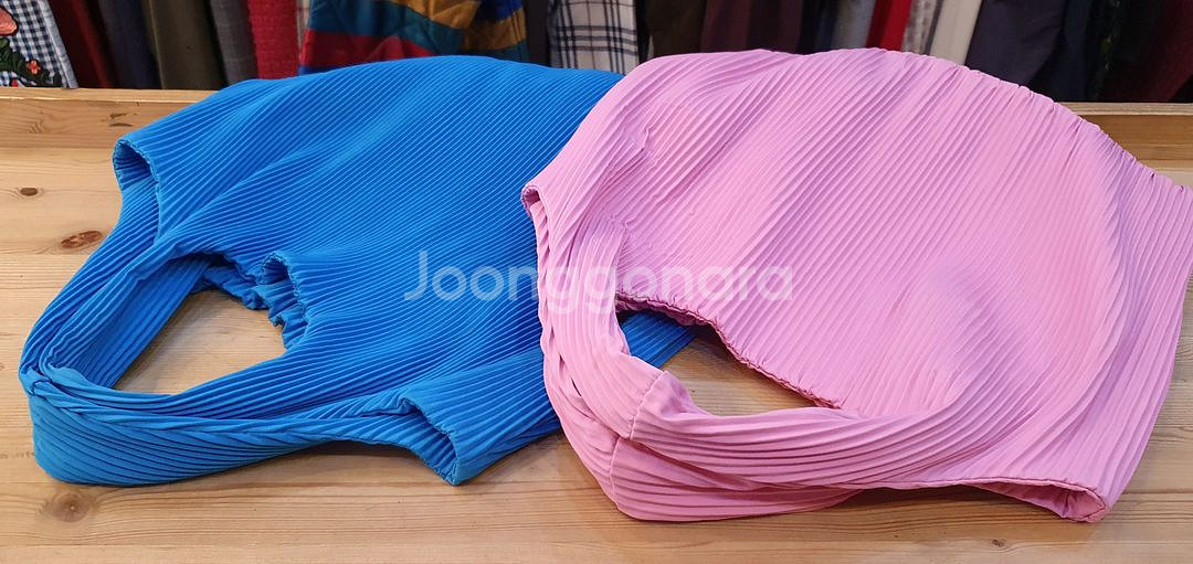 COS 플리츠백(체리핑크)--1