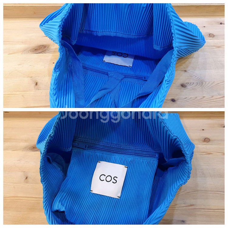 COS 플리츠백(체리핑크)--3