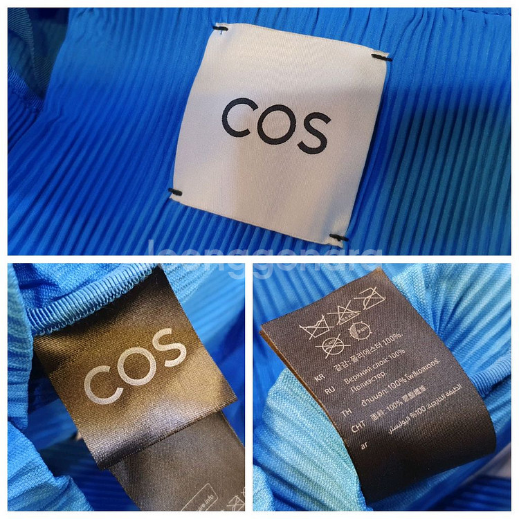 COS 플리츠백(체리핑크)--4