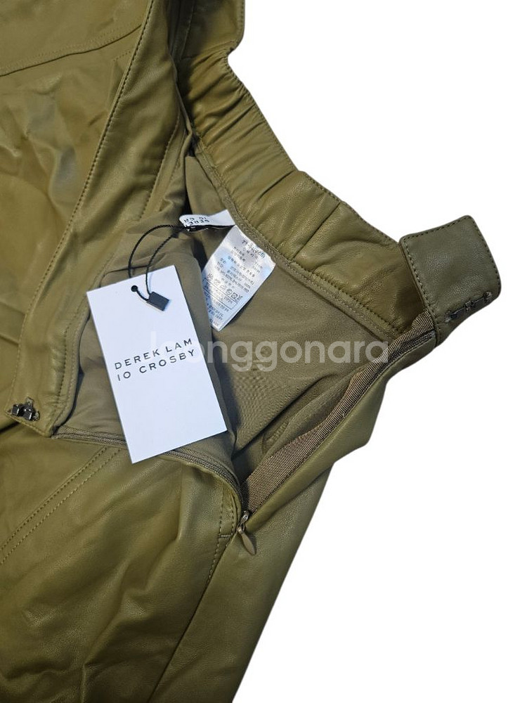 데렉램 FAUX레더 스커트 66 새상품--3