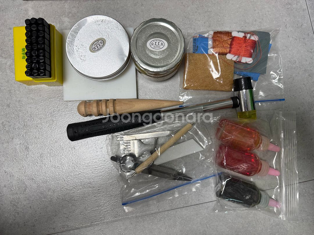 가죽 공방 재료 도구--0