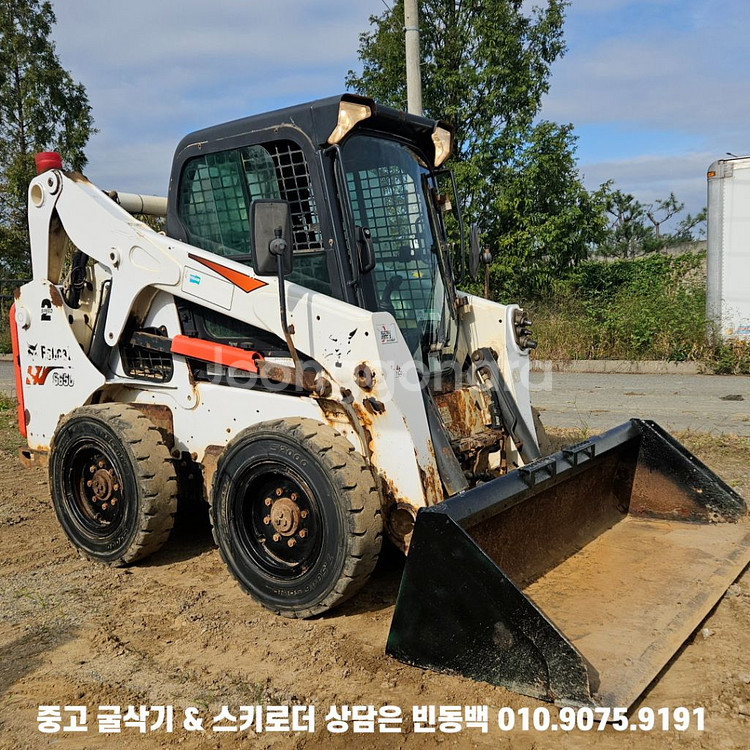 밥캣 S650 75마력 조이스틱형 중고 스키로더 매매--2