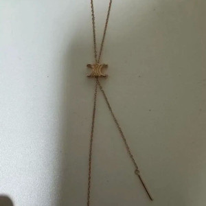 925 은 목걸이 일체형 로즈골드 롱목걸이