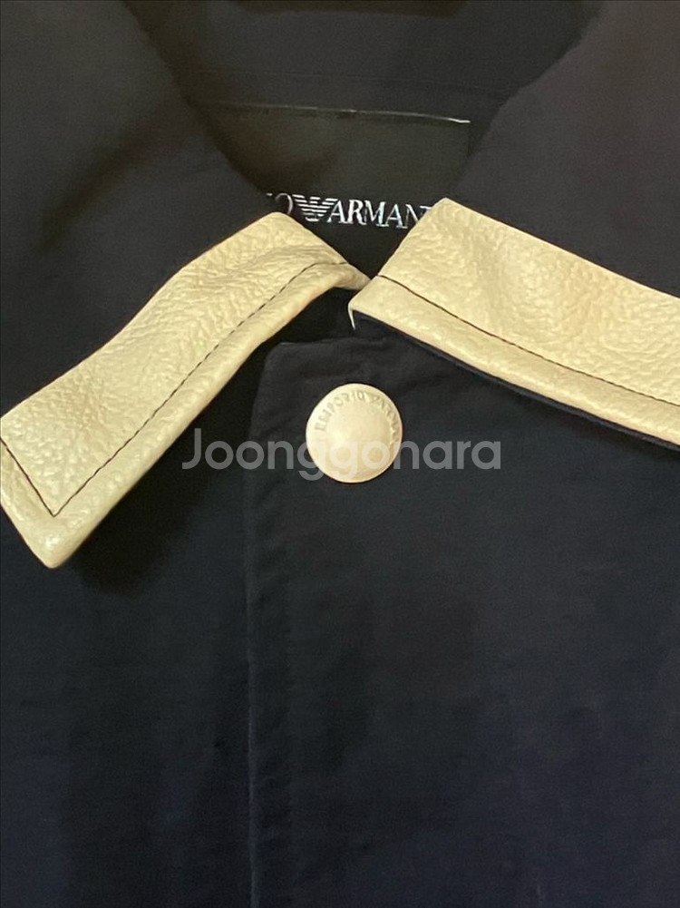 Emporio Armani 네이비 로고 블루종 자켓--12