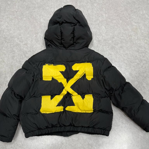 오프화이트 키즈 블랙 패딩