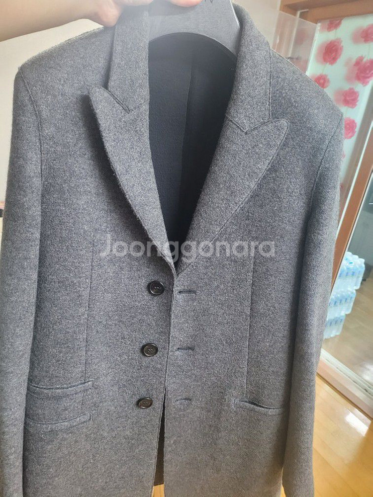 닐바렛 슬림핏 그레이 코트 팝니다 루이비통 크롬하츠--0