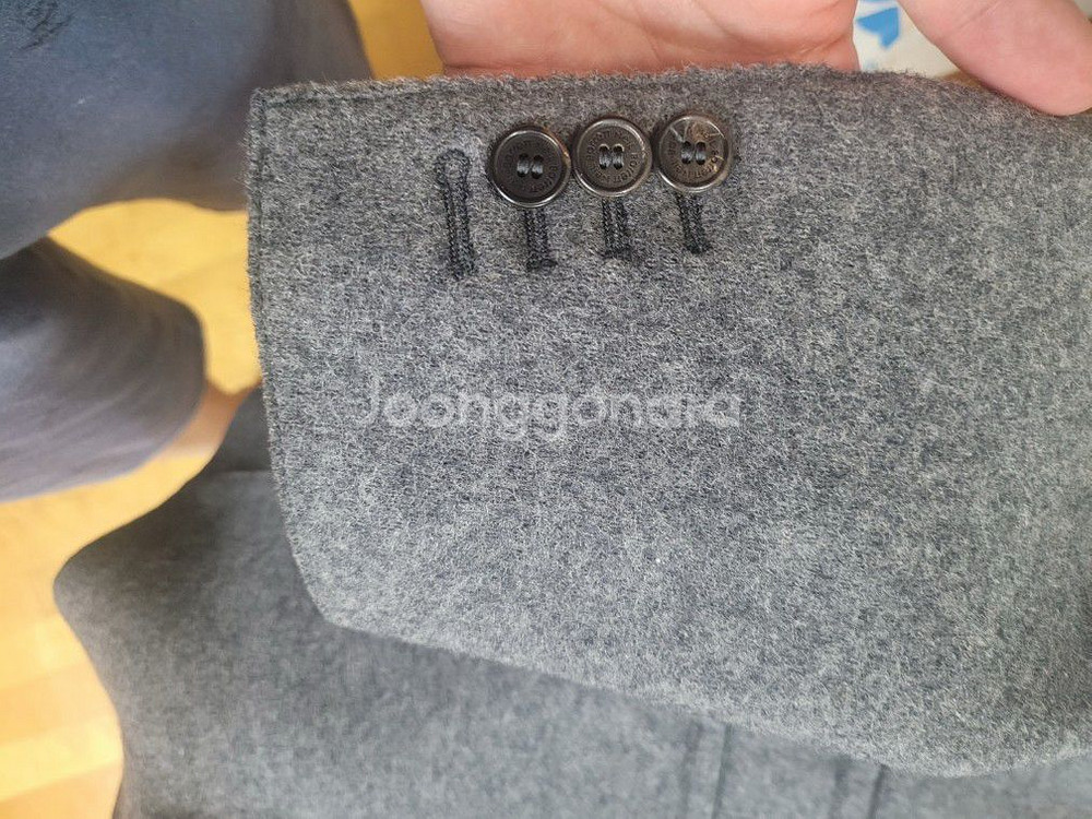 닐바렛 슬림핏 그레이 코트 팝니다 루이비통 크롬하츠--5