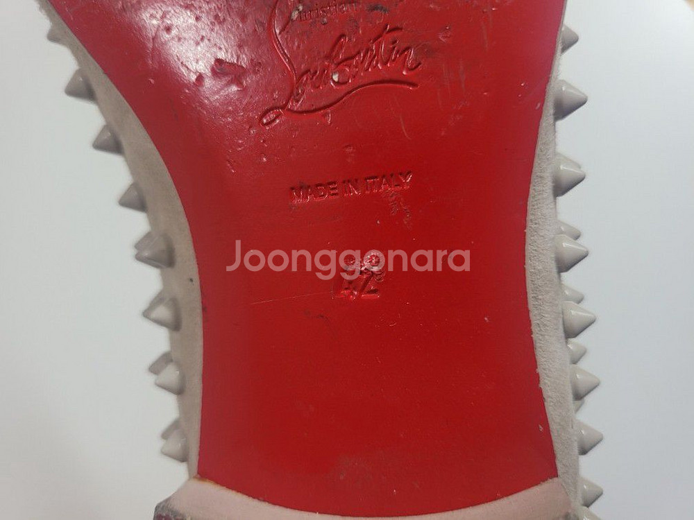 크리스찬 루부탱 스터드스웨이드 로퍼팝니다 구두 스니커즈--4