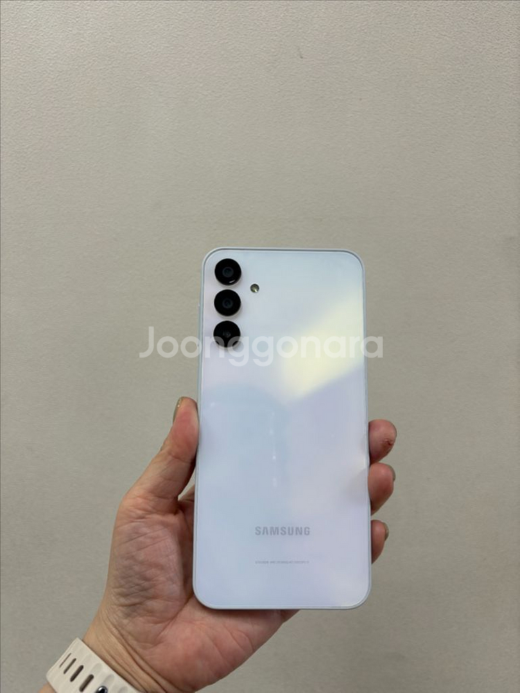 (부산중고폰)갤럭시A15 라이트블루 128기가 판매해요--1