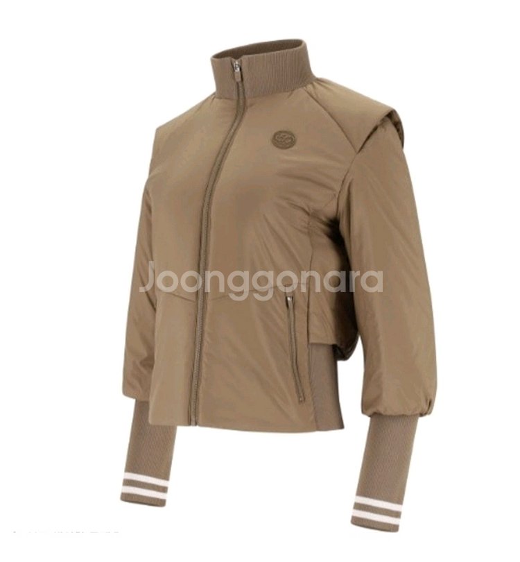 엘르골프 여성 소매니트 패딩점퍼 경량패딩 골프웨어 90--1