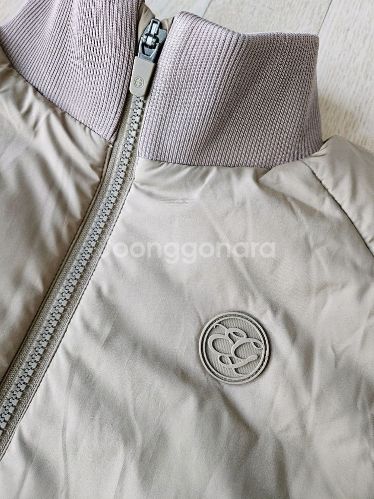 엘르골프 여성 소매니트 패딩점퍼 경량패딩 골프웨어 90--3