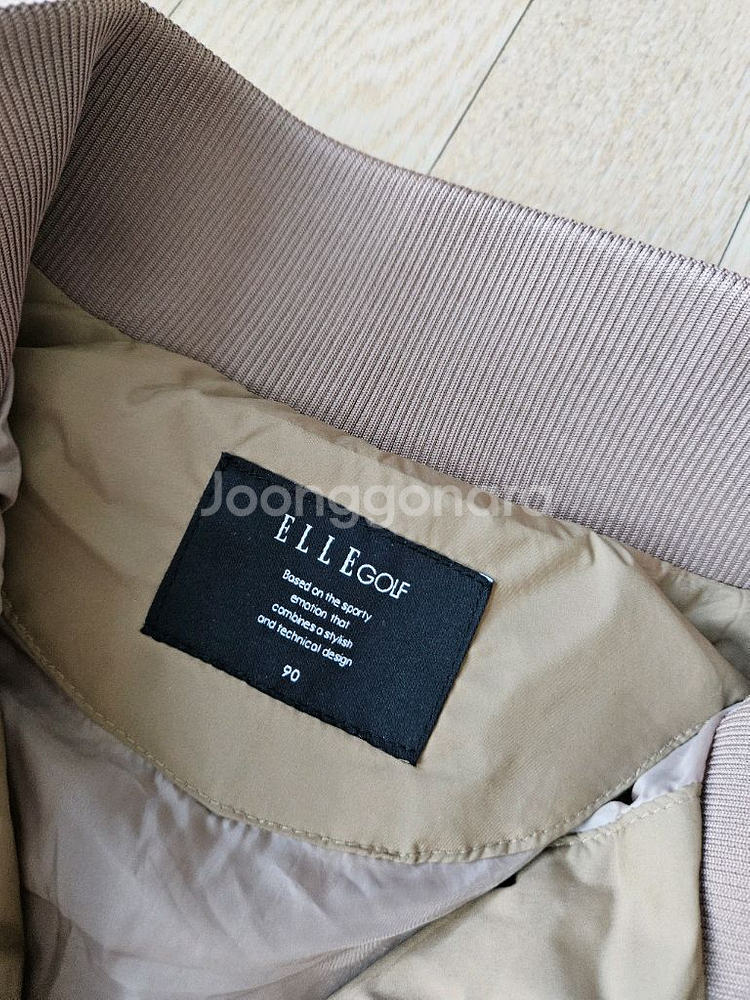 엘르골프 여성 소매니트 패딩점퍼 경량패딩 골프웨어 90--4