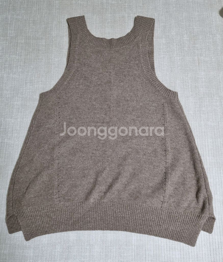 진베이지 롱니트조끼. 프리사이즈--3