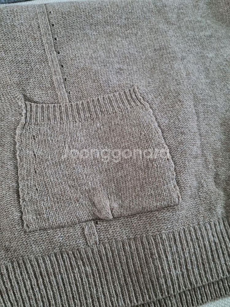 진베이지 롱니트조끼. 프리사이즈--4