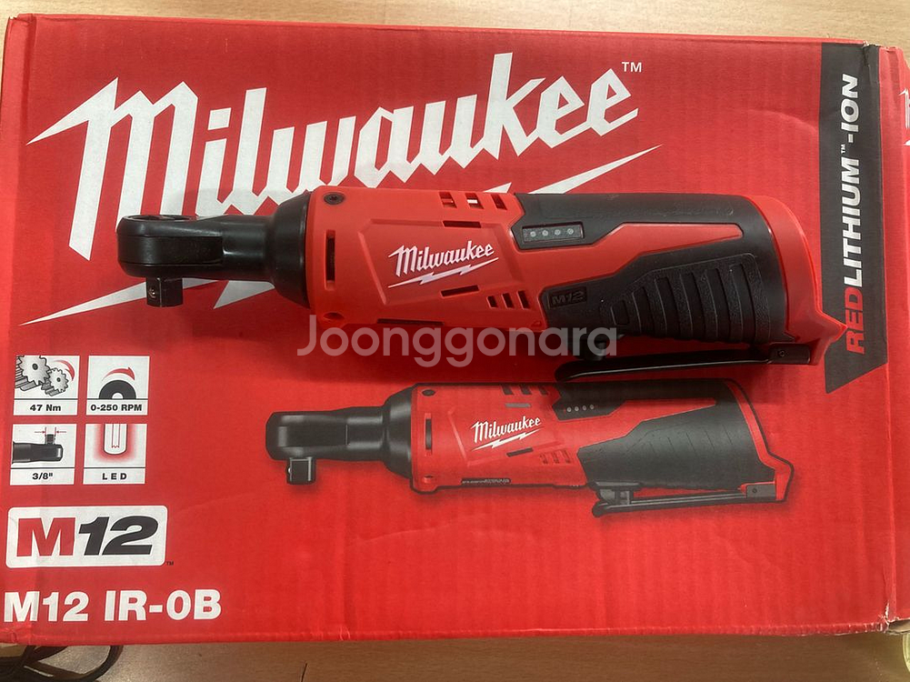 밀워키 M12 IR-0B 충전 임팩트 라쳇 렌치 베어툴--0